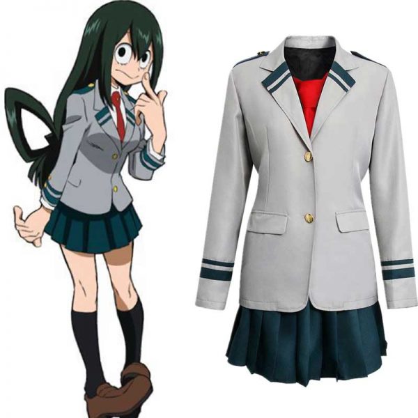 Anime Bnha Ochaco Tsuyu Kyoka Momo Yaoyorozu Uniformi scolastiche My ...
