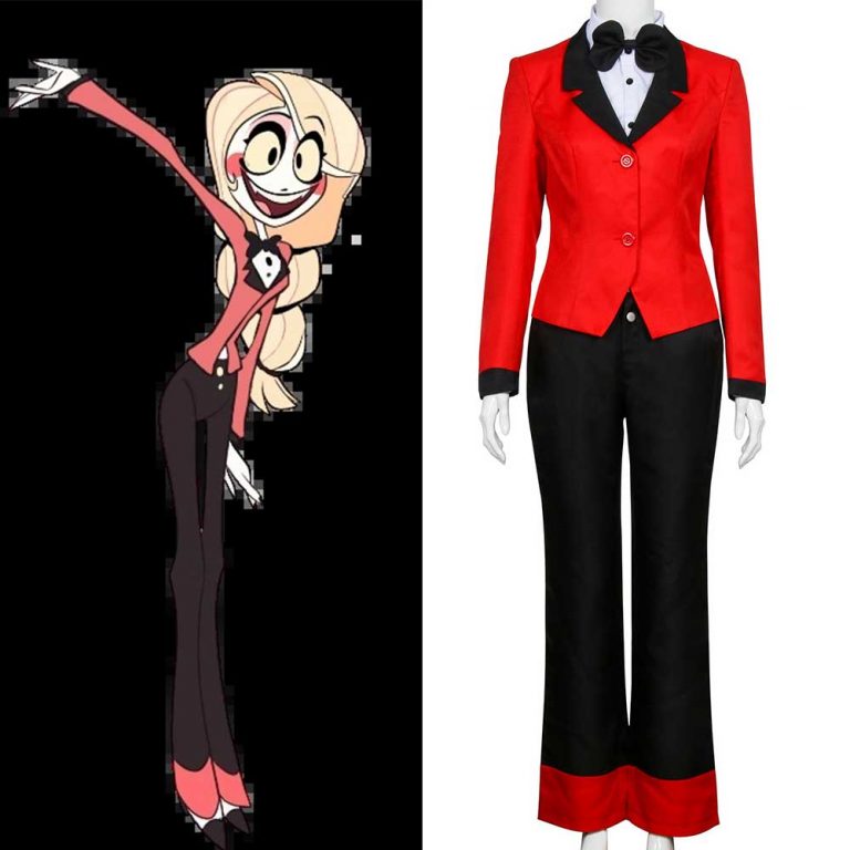 Anime Hazbin Hotel Charlie Red Cosplay Costume Charlotte Magne Uniforme ...