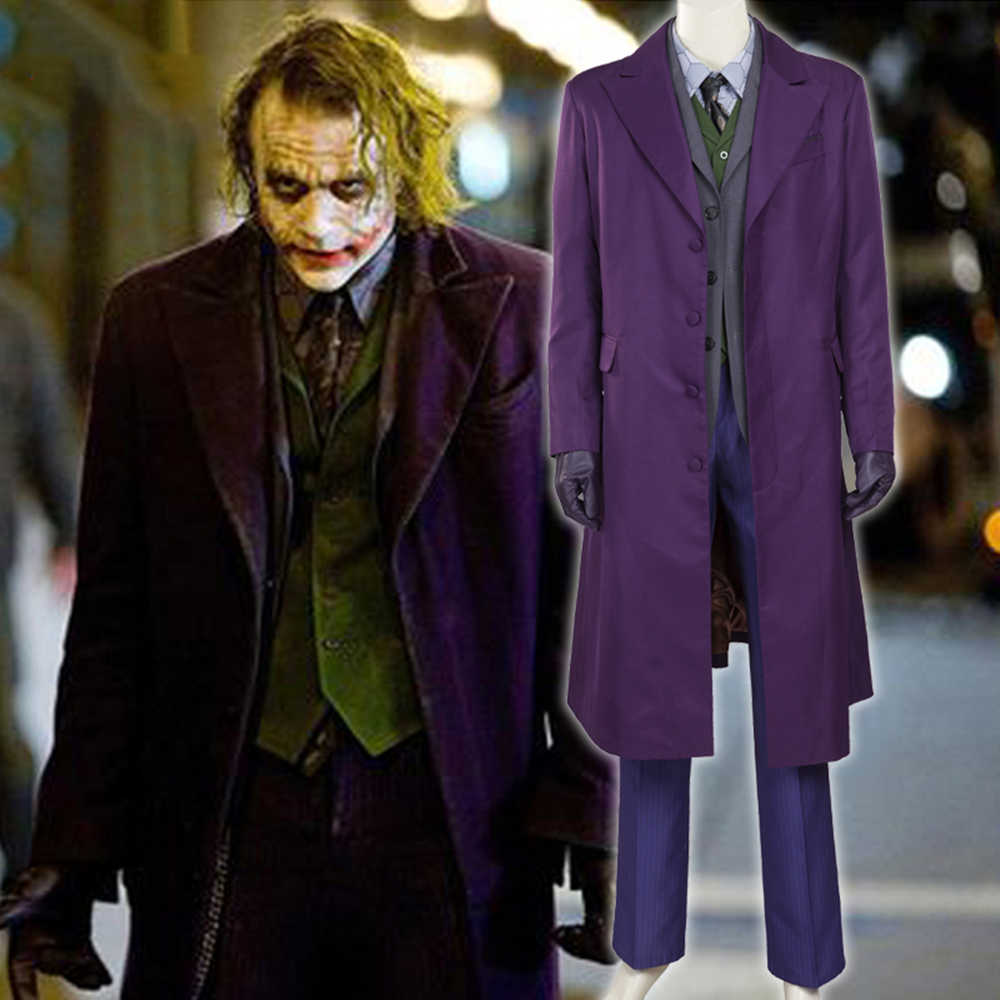 Batman Dark Knight Rise Joker Heath Ledger Purple Suit Arthur Fleck ...