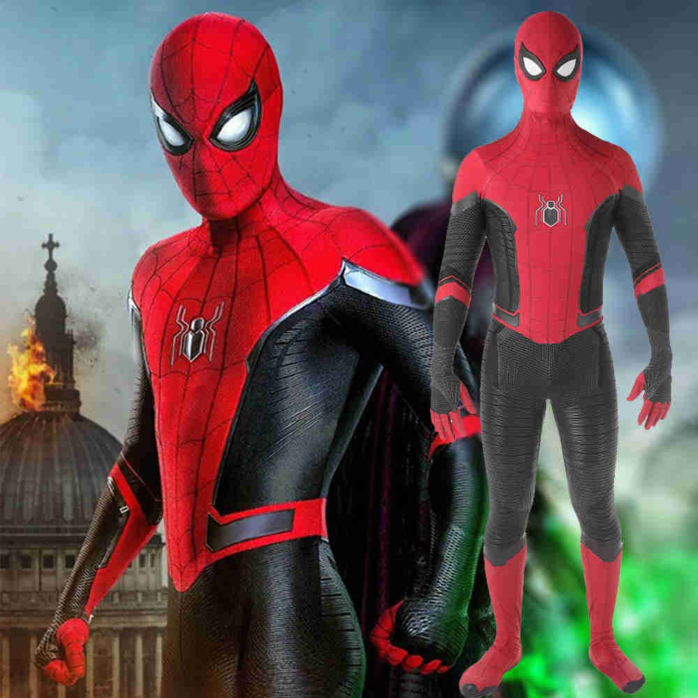 Spiderman lontano dal costume domestico di Halloween della tuta della tuta  del supereroe del vestito di Cosplay Peter Parker Zentai del costume per il  carnevale dei capretti - Cina costume dello spiderman