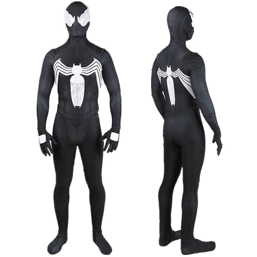 Venom Spider Halloween Cosplay Costume Supereroe Spiderman Black ...